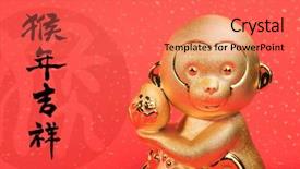  Presentation with calligraphy - Slides having 2016 is year background and a coral colored foreground