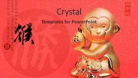  Presentation with calligraphy - Slide deck consisting of 2016 is year background and a red colored foreground