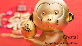  Presentation with calligraphy - Slide set featuring 2016 is year background and a red colored foreground