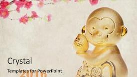  Presentation with monkey - Cool new slide set with 2016 is year backdrop and a lemonade colored foreground