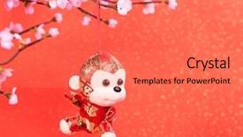  Presentation with lunar new year - Amazing slide set having 2016 is year backdrop and a coral colored foreground
