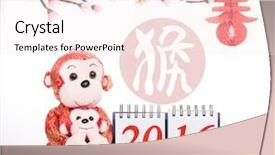  Presentation with mean - Presentation theme featuring 2016 is year background and a  colored foreground