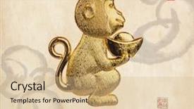  Presentation with stamps - Cool new slides with 2016 is year backdrop and a coral colored foreground