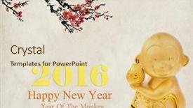  Presentation with calligraphy - Slides having 2016 is year background and a lemonade colored foreground