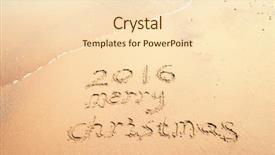  Presentation with new beginnings - Beautiful slide deck featuring 2016 merry christmas handwritten backdrop and a lemonade colored foreground