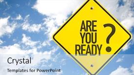  Presentation with ready - Slides with 2016 planning - are you ready sign background and a light blue colored foreground