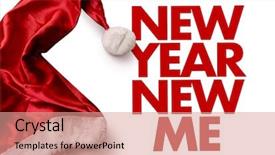  Presentation with new year - PPT theme with 2016 planning - new year new me background and a coral colored foreground