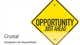  Presentation with opportunity - Beautiful presentation design featuring 2016 planning - opportunity just ahead sign isolated backdrop and a white colored foreground