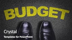  Presentation with shoes - PPT layouts with 2016 strategy - top view of business shoes background and a dark gray colored foreground