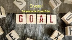  Presentation with goal - Audience pleasing PPT layouts consisting of 2016 strategy - wooden blocks with the text backdrop and a  colored foreground