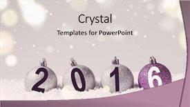  Presentation with silver purple - Presentation featuring 2016 year silver and purple background and a lemonade colored foreground