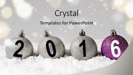  Presentation with silver purple - Amazing presentation design having 2016 year silver and purple backdrop and a light gray colored foreground