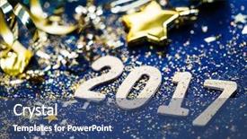  Presentation with holiday - Slides with 2017 christmas - holiday background background and a ocean colored foreground