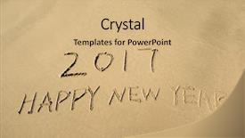  Presentation with 2019 chinese new year - Slide deck with 2017 happy new year written background and a  colored foreground