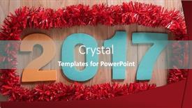  Presentation with vintage festival - Colorful slides enhanced with 2017-text-on-wood-vintage backdrop and a seafoam green colored foreground