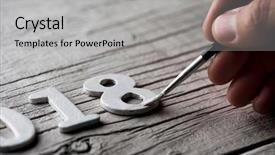  Presentation with new year - PPT layouts having 2018 as the new year background and a light gray colored foreground