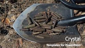  Presentation with metal detector - Colorful presentation enhanced with 2018 found with metal detector backdrop and a dark gray colored foreground