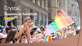  Presentation with rainbow wave - 