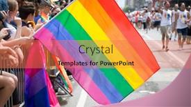  Presentation with rainbow wave - 