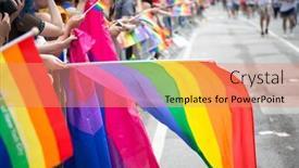  Presentation with rainbow wave - 