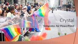  Presentation with rainbow wave - 