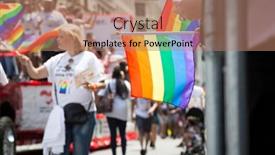  Presentation with rainbow wave - 