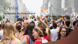  Presentation with rainbow wave - 