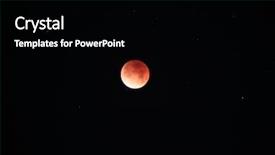  Presentation with lunar moon - Slides featuring 2018 rare super blue blood background and a black colored foreground