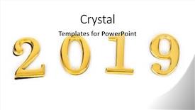  Presentation with 2018 goals text on white - PPT theme enhanced with 2019 isolated on white background background and a white colored foreground