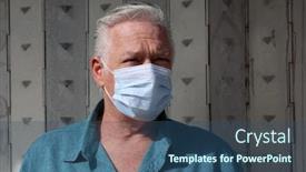  Presentation with novel - Theme having 2019-novel-coronavirus-2019-ncov background and a ocean colored foreground