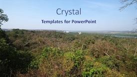  Presentation with old india - Cool new presentation theme with 2020-view-over-old-goa backdrop and a light blue colored foreground