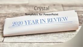  Presentation with 2020 - PPT theme having 2020-year-in-review background and a lemonade colored foreground