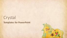  Presentation with chinese traditional - Cool new theme with 2021-is-year backdrop and a cream colored foreground