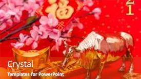  Presentation with mean - Presentation design with 2021-is-year background and a crimson colored foreground