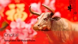  Presentation with 2021 - Audience pleasing presentation design consisting of 2021-is-year backdrop and a red colored foreground