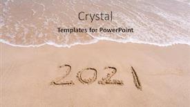  Presentation with 2021 - PPT layouts featuring 2021-year-message-handwritten background and a soft green colored foreground