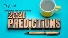  Presentation with 2021 - PPT layouts with 2021-year-prediction-concept-text background and a cyan colored foreground