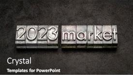  Presentation with black paper - Presentation having 2023-market-text-in-grunge background and a dark gray colored foreground