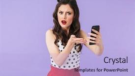  Presentation with black dot - Presentation consisting of 20s in vintage polka dot background and a light blue colored foreground