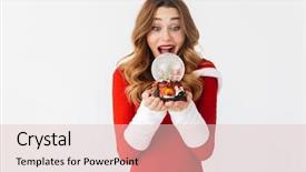  Presentation with purple festive christmas red - Colorful PPT theme enhanced with 20s wearing santa claus red backdrop and a lemonade colored foreground