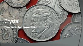  Presentation with german - Amazing PPT layouts having christian finance - coins of germany german politician backdrop and a gray colored foreground