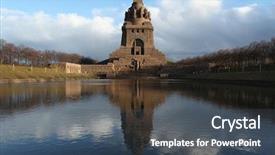  Presentation with battle - Slide deck having 1813 designed by german architect background and a dark gray colored foreground