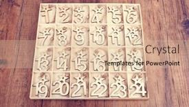  Presentation with vintage christmas - Slide deck having 24 days till christmas vintage style wood calendar on wooden background christmas eve time concept background and a lemonade colored foreground