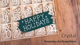  Presentation with vintage christmas - Presentation theme with 24-days-till-christmas-vintage background and a coral colored foreground