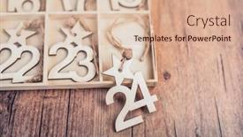  Presentation with vintage christmas - Presentation theme enhanced with 24-days-till-christmas-vintage background and a lemonade colored foreground