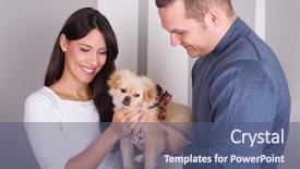  Presentation with anniversary - Beautiful slides featuring 25 anniversary - happy couple playing backdrop and a ocean colored foreground