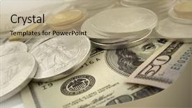  Presentation with gold silver - Cool new PPT theme with 25 gold and 1 silver backdrop and a coral colored foreground