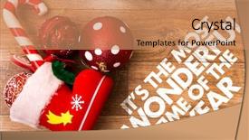  Presentation with december - Slide deck having 25th december - its the most wonderful time background and a coral colored foreground