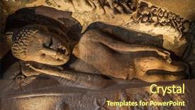  Presentation with monuments - Amazing presentation design having 26 part of 29 rock backdrop and a tawny brown colored foreground