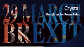  Presentation with brexit - PPT theme having 29 march brexit made up background and a navy blue colored foreground